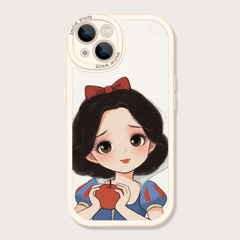 Snow White Apple 14 Phone Case iPhone 13 Cartoon 12 Pro Cute 11 Lambskin XR New XS Max S260128