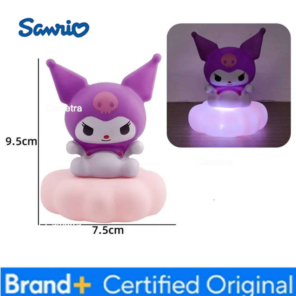 Sanrio Cinnamon Roll and Kuromi light ball figurine, cute cartoon nightlight, atmosphere lamp, internet-famous bedside lamp H260128
