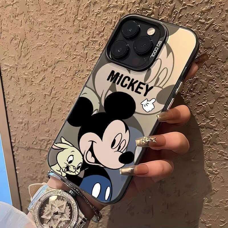 New Cartoon Mickey Apple 16promax Phone Case iPhone15/14 Color Silver 13 High-end Sense x Protective Cover S260128