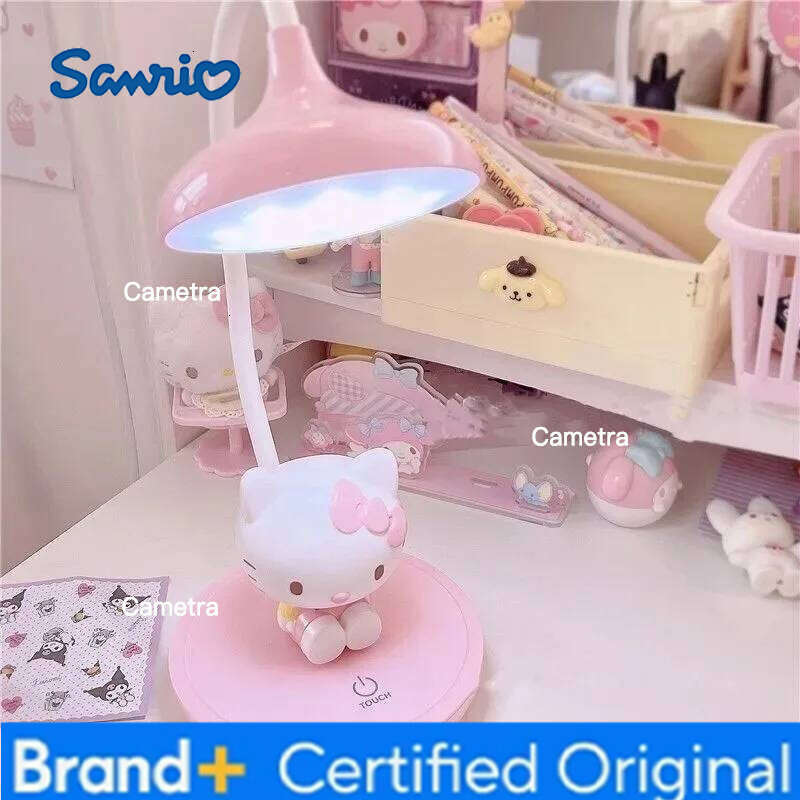Sanrio LED Night Light Genuine Hello Kitty Perfect for Kids' Study Time & Bedroom Dcor Adorable Cartoon Table Lamp Gift H260128