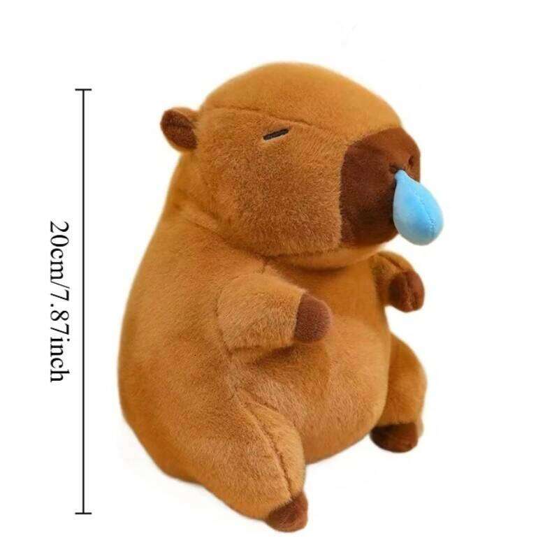 1-3pcs Big Capybara Plush Toy Cute Capibara Stretch Snot Funny Fluffy Doll Kawaii Stuffed Animals Birthday Gift Home Decor Y260128
