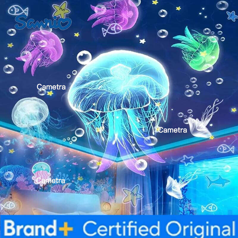 Sanrio Crown Light Projection Rotating Star Bedroom Ceiling Atmosphere Night Lamp Stars Childrens Birthday Gift with Films Sheet H260128