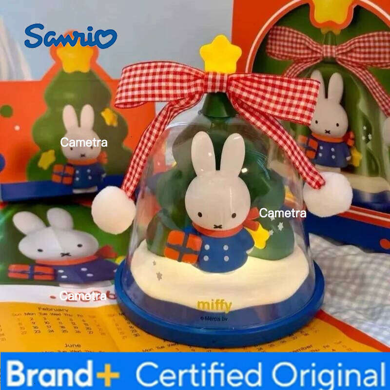 Sanrio Miffy Christmas Decorative Night Light Gifts Girls Bff Friends - Practical Anime Themed Lamp For Birthday Decorations H260128