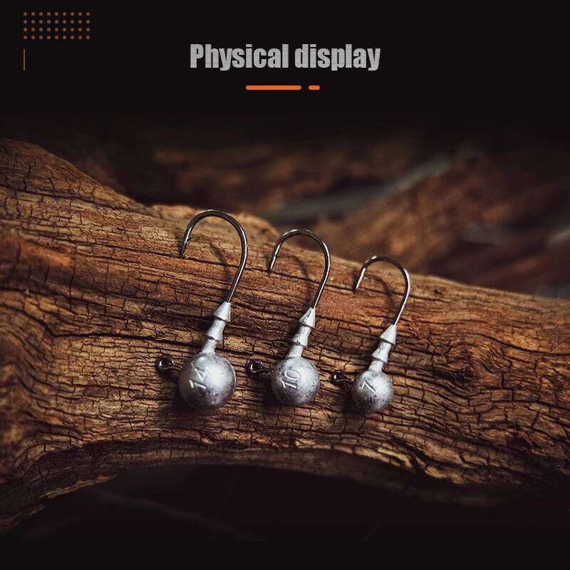 LSP 20pcs hook 3.5g 5g 7g 10g 14g Round Ball Jig Head Hook Weedless Fishhook Carbon Steel Fishing Accessories Z260128