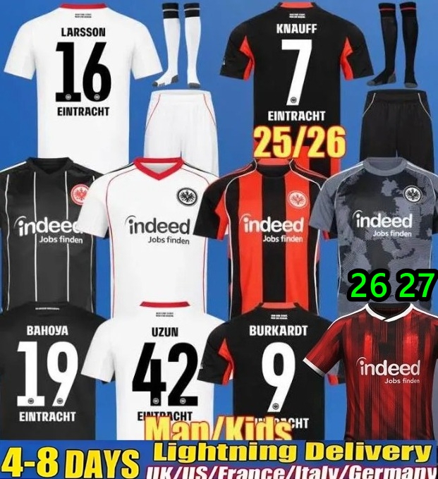 25 26 EintrachtS Frankfurt Soccer Jerseys 125 th EKITIKE MARMOUSH DINA EBIMBE KNAUFF M.GOTZE CHAIBI SKHIRI RODE KOCH 2025 2026 Football 666