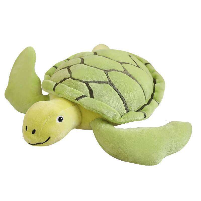 Cartoon Turtle Plush Toy Cute Green Stuffed Animals Tortoise Plushies Doll Pillow Kawaii Soft Kids Baby Accompany Toys Gifts Y260128