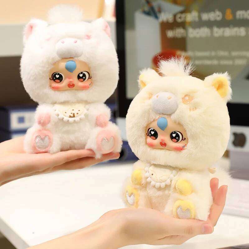 Cute Colorful Cartoon Pony Vinyl Face Stuffed Plush Toys Creative Surprise Birthday Gifts Toy Kid Bag Pendant Decor Y260128