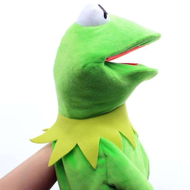 Anime Kermit The Funny Kawaii Doll Hand Puppet Schoolbag Frog Cute Plush Toy Ventriloquist Performance Props For Baby Y260128