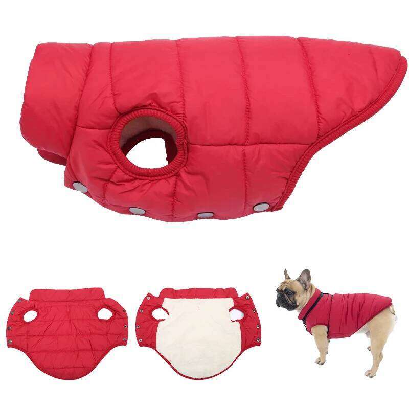 Winter Pet Costume for Small Large Dogs Warm Fleece Clothes Windproof Dog Cotton Jackets Yorkies French-Bulldog Coat Bichon XJ260127