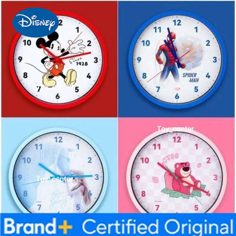Disney Elsa Mickey Lotso Cute Creative Personality Living Children's Room Wall Mounted Silent Hanging Cartoon Clock H260128