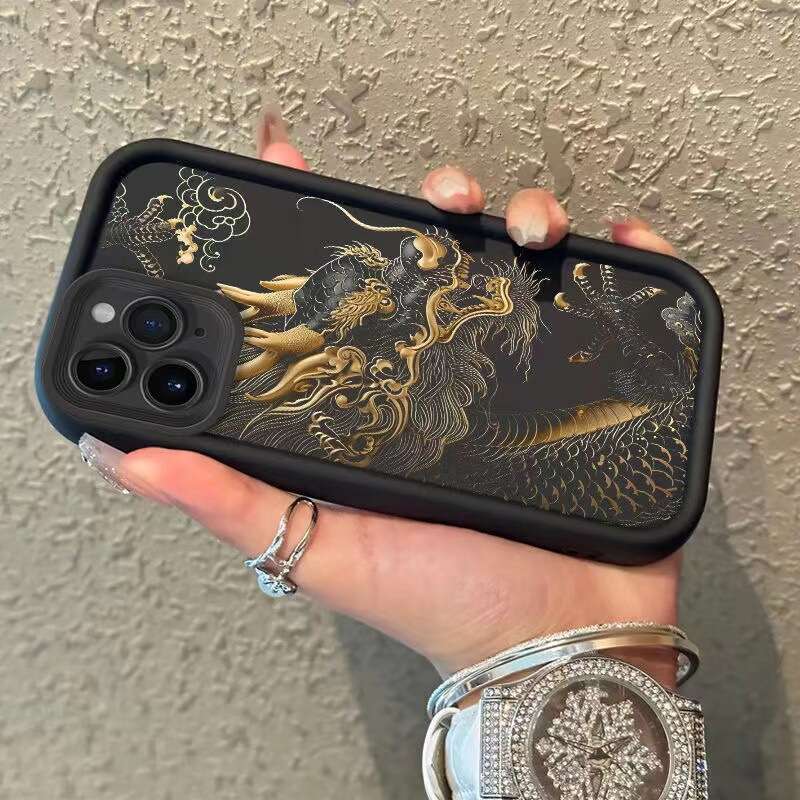 Chinese Dragon Compatible with Apple 15 National Trend 16 Max Phone Case iPhone 17 Cool 14 Pro Niche 13 S260128