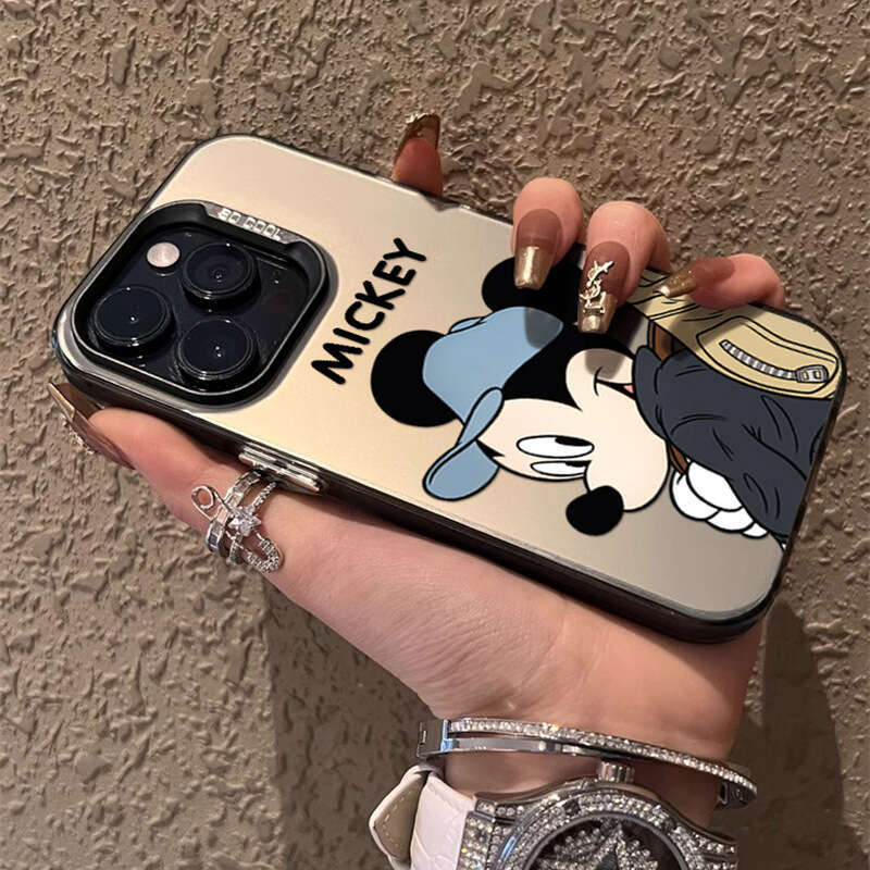 Suitable for Apple 16 Max Phone Case Cartoon Cute Mickey Minnie New iPhone 15 Pro Painted 14P S260128