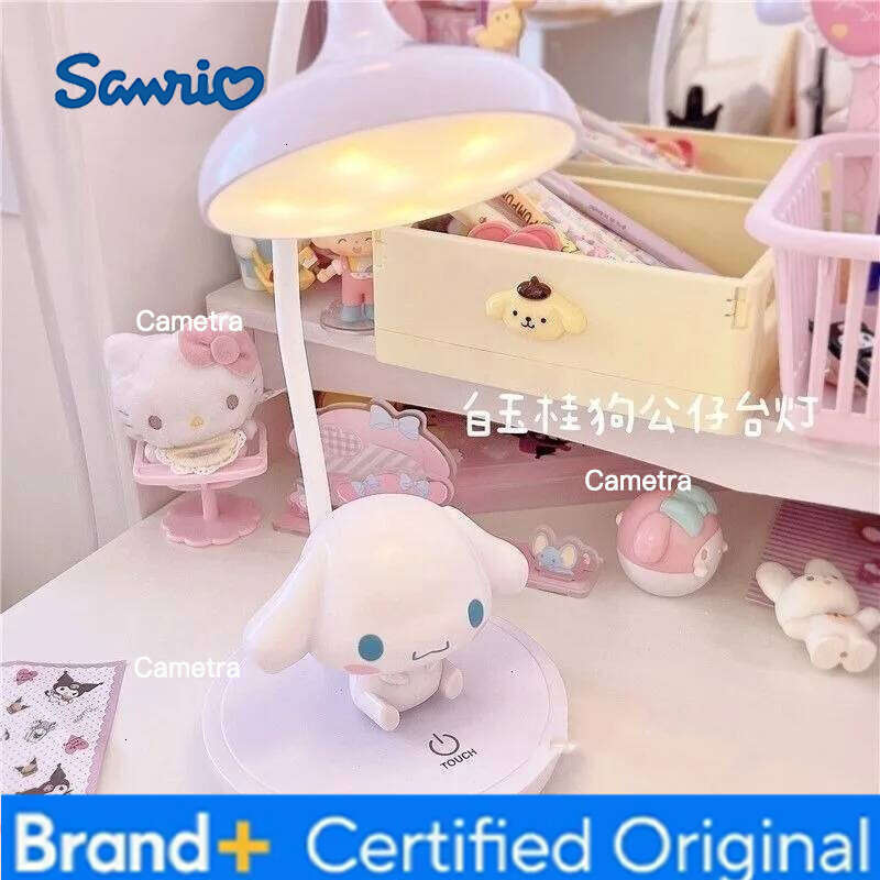 Sanrio Cinnamoroll My Melody Learning Foldable Desk Lamp Anime Cartoon High Beauty LED Student Bedroom Homework Specific Night Light H260128