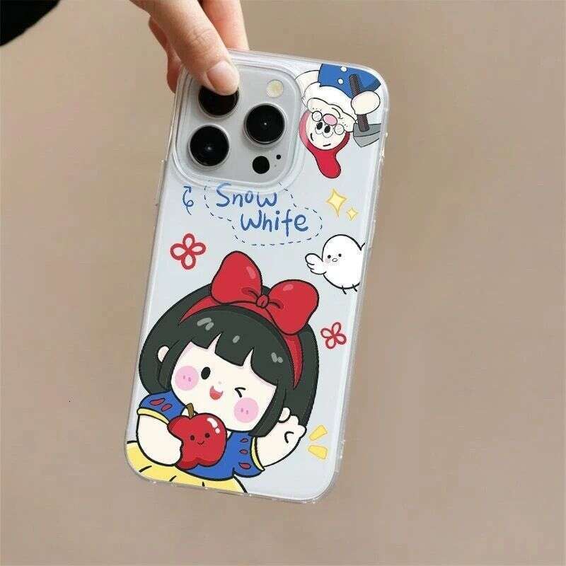 Snow White Princess Compatible with Apple 17 Pro Max Phone iPhone 16 Fun 15 Cute 14 Hard Case 13 New Model S260128