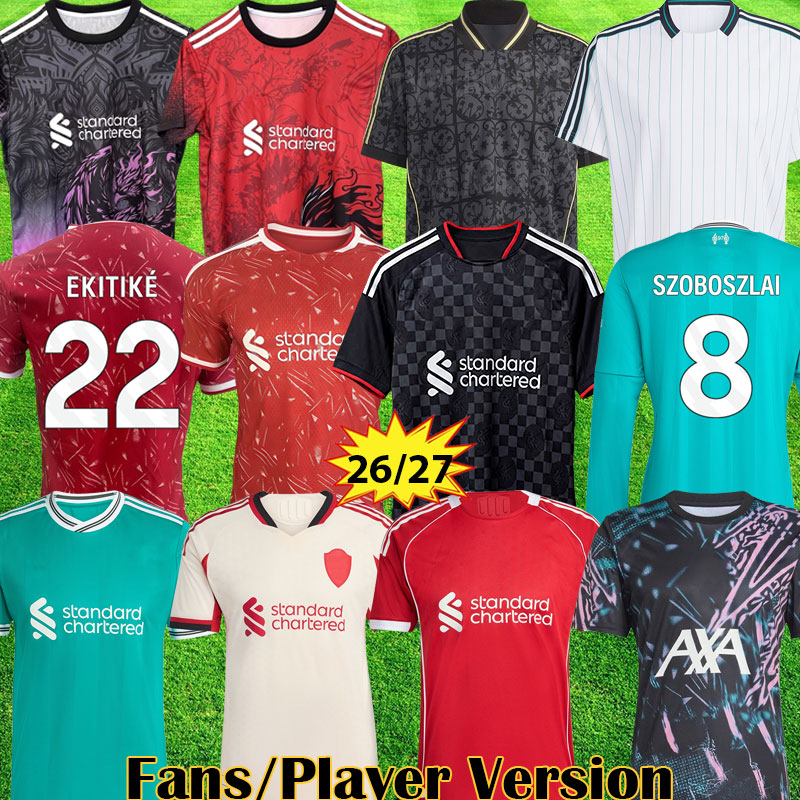 ISAK 3XL 4XL 25 26 27 ALLISTER WIRTZ soccer jersey EKITIKE FRIMPONG SZOBOSZLAI GAKPO Icons kits 2026 Mohamed football shirts men kids Lifestyle Pre Match Kit Training