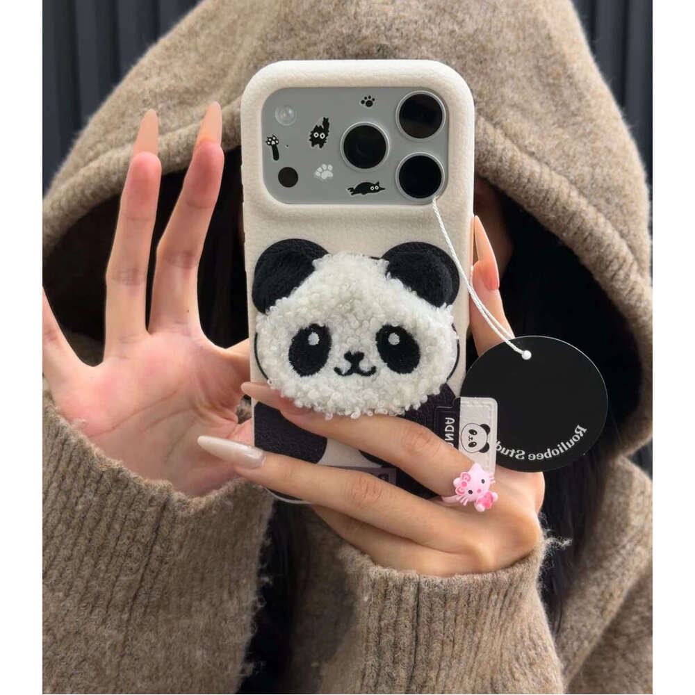 Panda Plush Apple 17promax/16pro Anti-fall 15Pro All-inclusive 13PRO Phone Case 14PRO S260128
