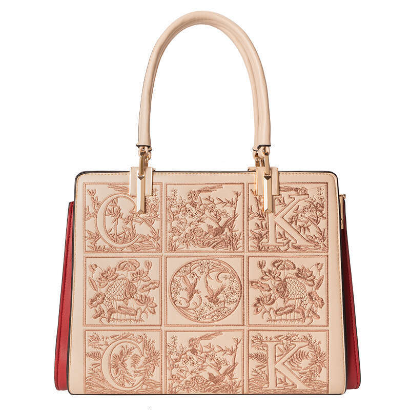 Light Luxury High-End Handbag New Chinese Handmade Embroidery Mom Style Elegant Shoulder Bag For Women Evergwish