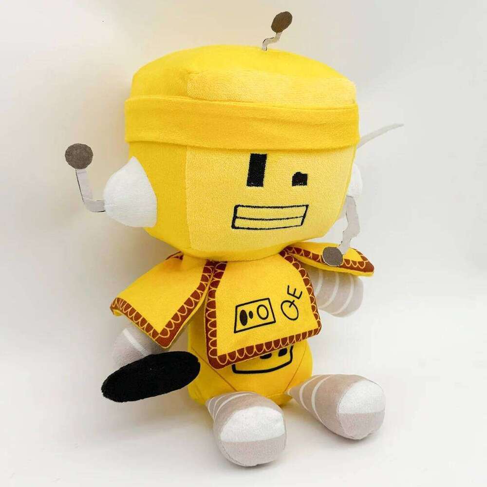 Yellow Robot Something Evil Will Happen Merchandise Plush Toys Kids Game Fan Halloween Christmas Gift Home Decor Funny Doll Y260128