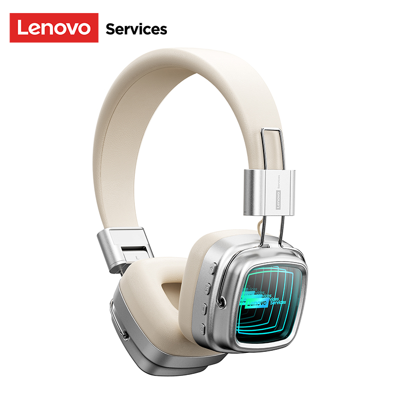 Lenovo LS117 Bluetooth 6.0 Headphones Retro-inspired Fashionable Design Long Battery Life ENC Call Noise Cancellation Gaming Headset Surround Sound Mu