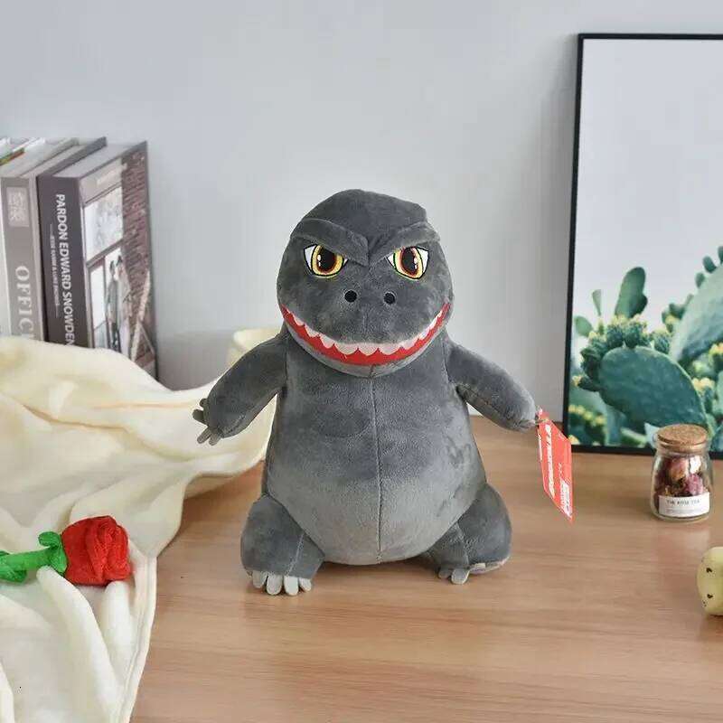 2024 New 20CM Q Version Godzilla hand puppet toy Toys Cute Soft Stuffed Pillow Dolls Sofa Decor Collection Gift Y260128