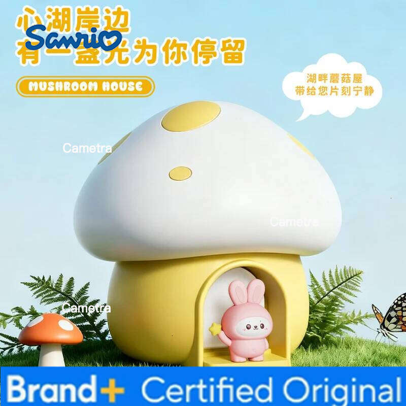 Sanrio Mushroom Tap LightUSBRechargeable Creative Atmosphere Night Light Dormitory Bedroom Bedside Cute Timed Silicone Table Lamp H260128