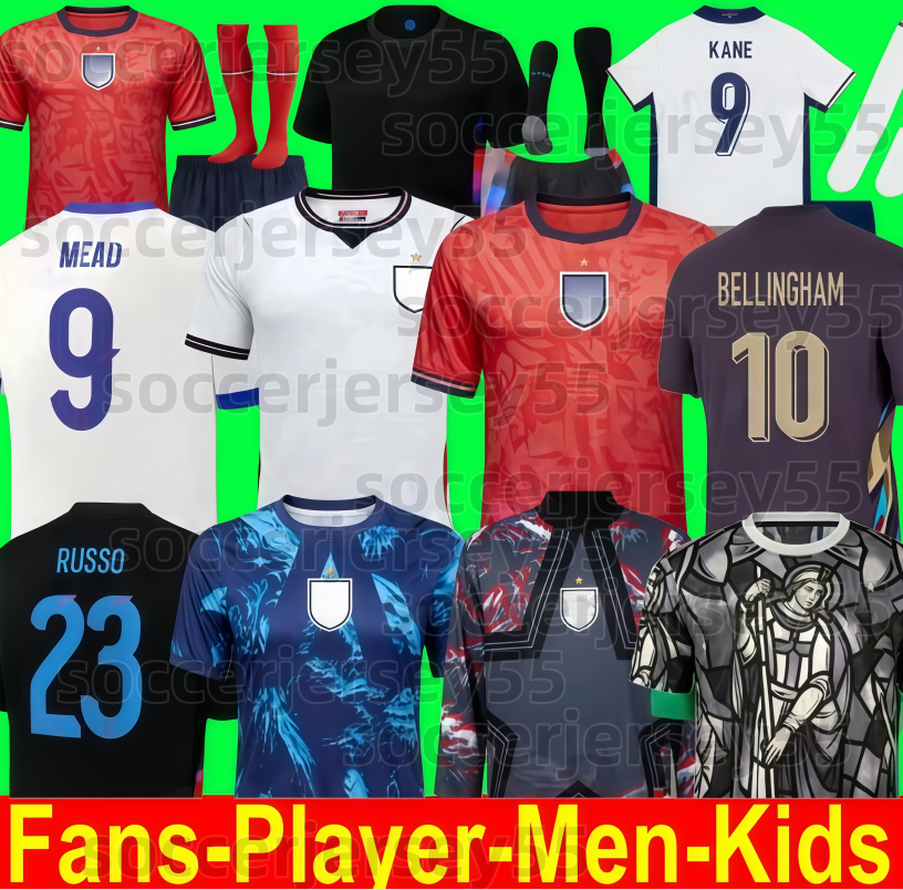 2026 England Football Shirt 26 27 EZE BELLINGHAM STONES Football kits Soccer Jersey RASHFORD KANE SAKA RICE FODEN National Team Kid Women Men Kids Kit S-4XL
