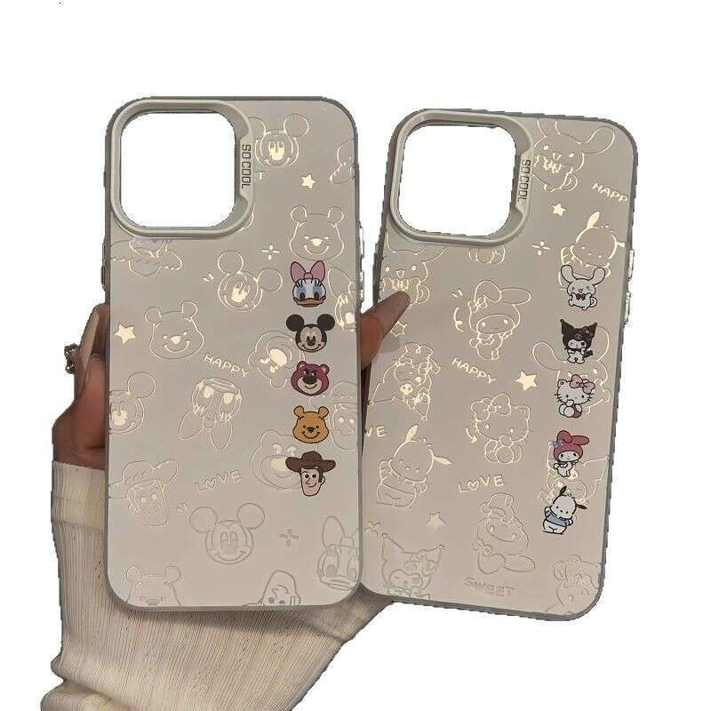 Sanrio Graffiti Compatible with Apple 17 Pro Max Phone Case iPhone 16 Plus Shockproof 15 Cartoon 14/13 S260128