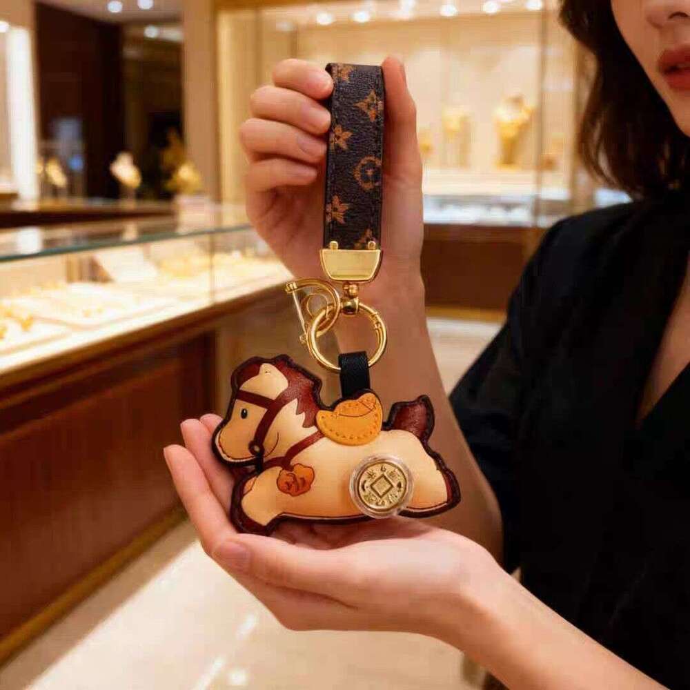 New Of The Series Fortune Horse Keychain Bag Pendant Zodiac Year Ornament Couple Creative Gift