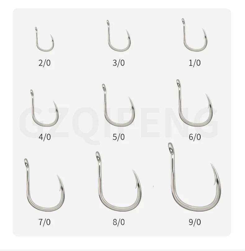 ZYZ 5~10pcs JIG Assist Hook Sea 9 Sizes BKK Boat Fishing Fishhooks Bkk8062 5X Reinforced Tuna Hooks Tackle Z260128