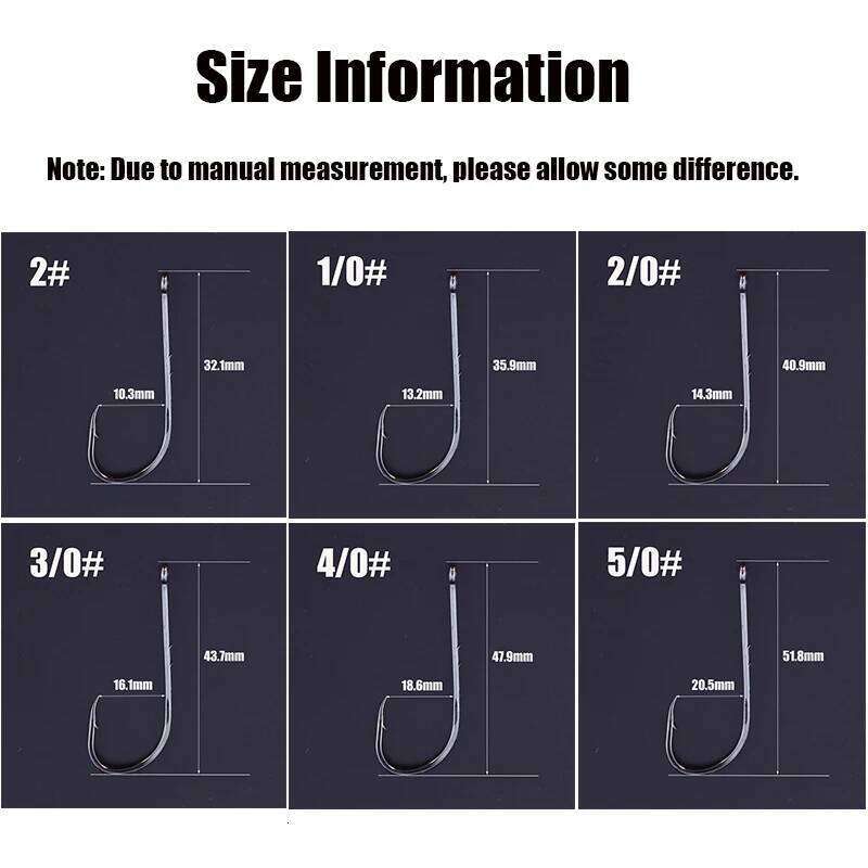 110pcs/box Long Shank Barbed Fishing Hooks High Carbon Steel Double Baits O-Ring Head Strong Sharp Fishhooks For OceanSeaFishing Z260128