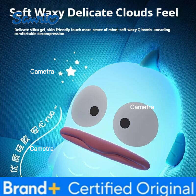 Sanrio Kawaii Character Pat-Light For Girl's Birthday Gifts Mermaid Hangyodon Night Lamp Anime Figures Decor Toys H2601281