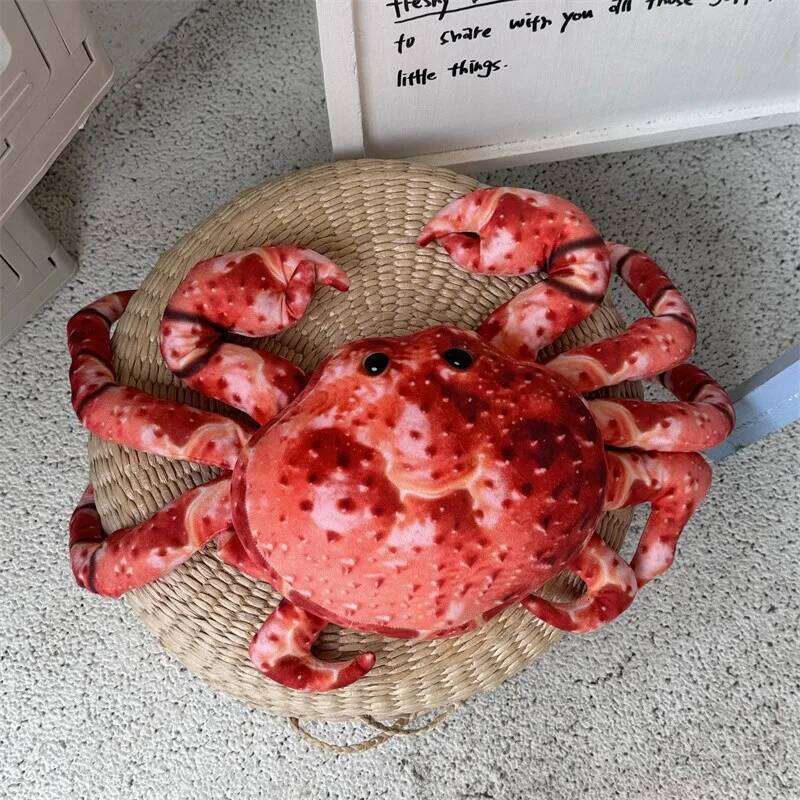 Cute Simulation Marine Animal Plush Toys Huge King Crab Toy Christmas Birthday Gifts for Kid Sleeping Pillow Y260128