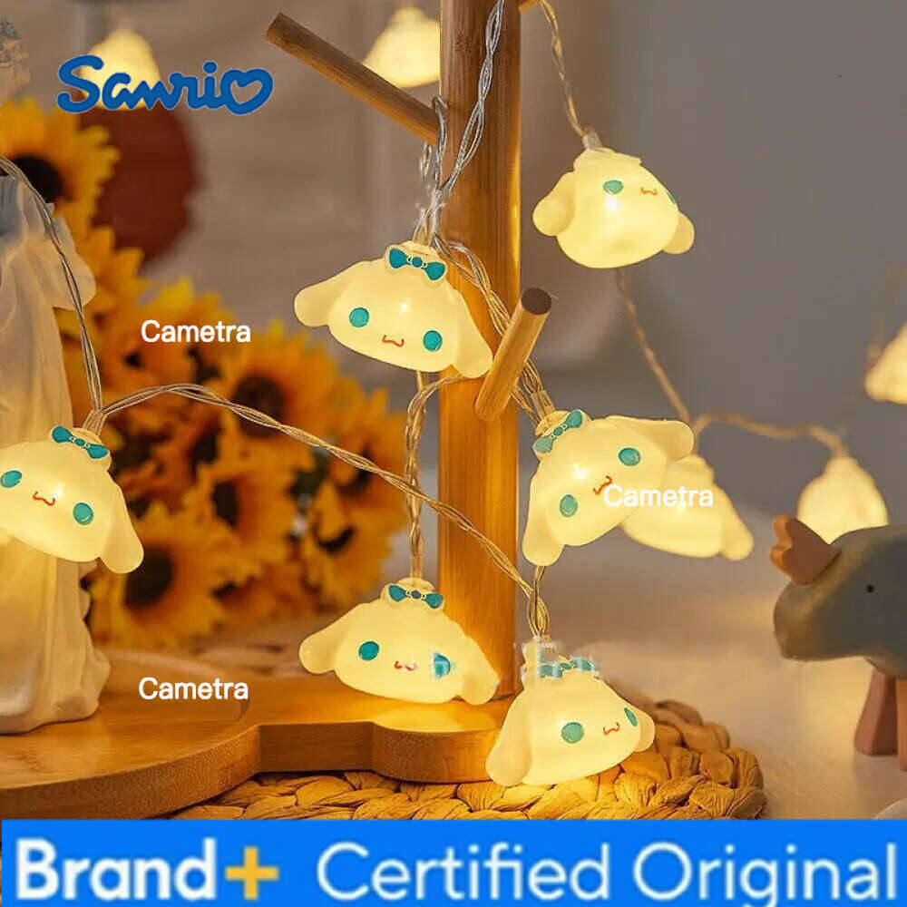 Sanrio LED Strip Cinnamoroll Hello Kitty Room Decoration Lamp Cartoon Modelling Lights String Atmosphere Lamps H260128