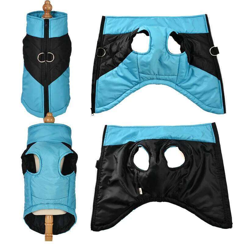 Dog for autumn winter, thickened warm clothes, windproof and waterproof dog jackets, vests, pet clothes XJ260127