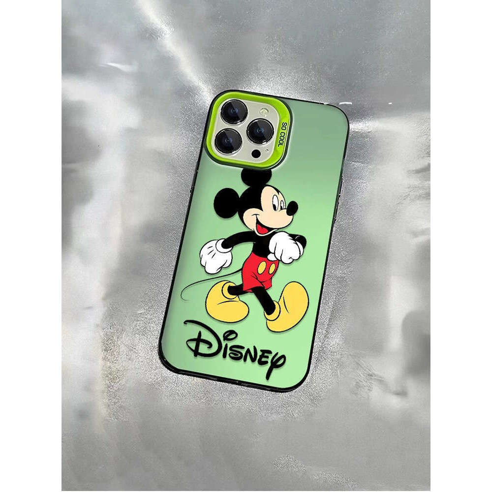 Cartoon Mickey Minnie for Apple 15 Plus Phone Case iPhone 14 Metal Buttons 13 Pro Max/X S260128