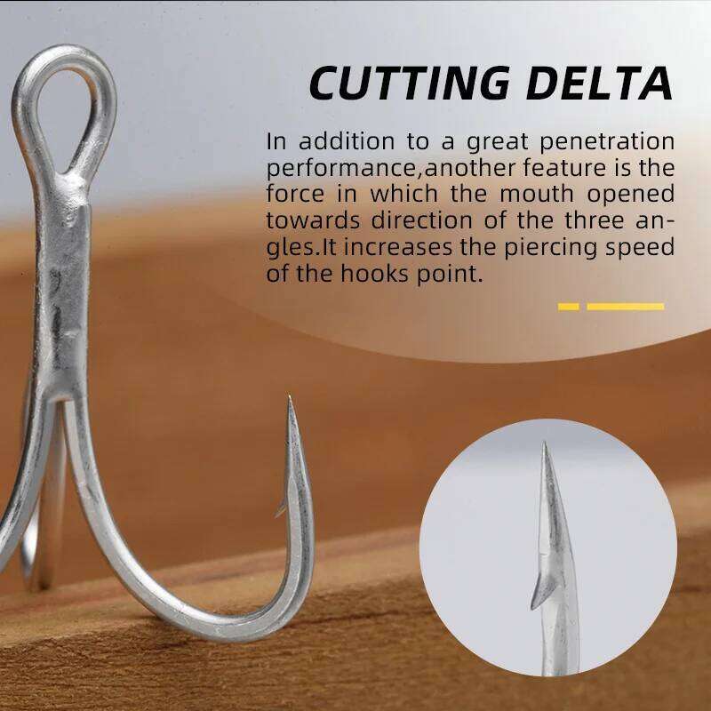 BLUX 2X Strong O'SHAUGHNESSY Treble Hooks 4# 6# 8# 10# 10pcs/lot Matt Tin Saltwater Fishing Lure Sharp Fishhook Terminal Tackle Z260128