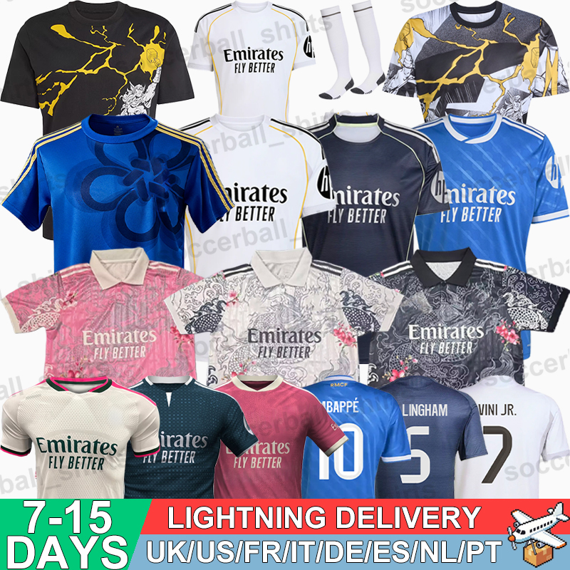 Real Madrrid Jerseys 25 26 Football Soccer Jerseys 26 27 Retro Football Shirts Tops Kits MBAPPE ENDRICK BELLINGHAM VINI JR MASTANTUONO GONZALO Men Kids Women 3XL 4XL