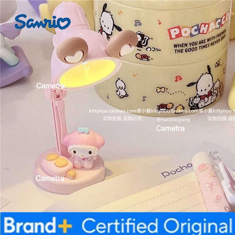 Sanrio Cartoon Kuromi Melody Pochacco Small Desktop Mini Table Night Desk Decorative For Girl Birthday Gift Lamp Diy H2601281