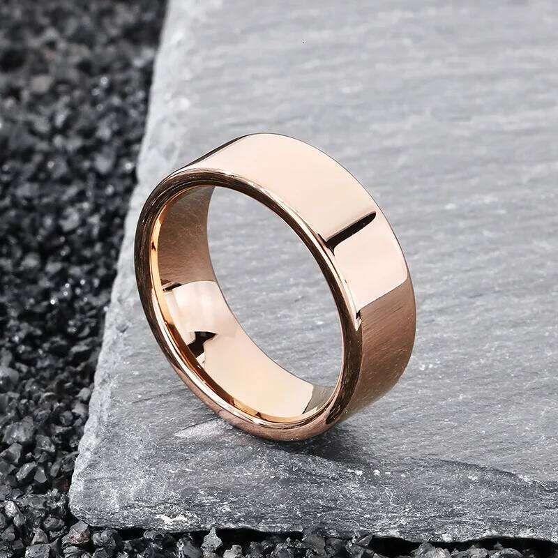 Tungsten Carbide Classic Polished Plain Dome Wedding Band Ring 8mm Wide For Women Mens Gifts KR114256-TS XJ260127