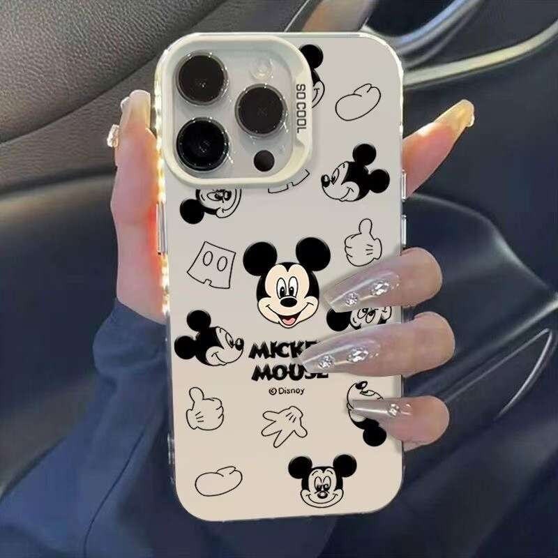 Mickey Minnie Compatible with Apple 16 Phone Case iPhone 15 Pro Cute 14 Cartoon 13 New 17 Premium S260128