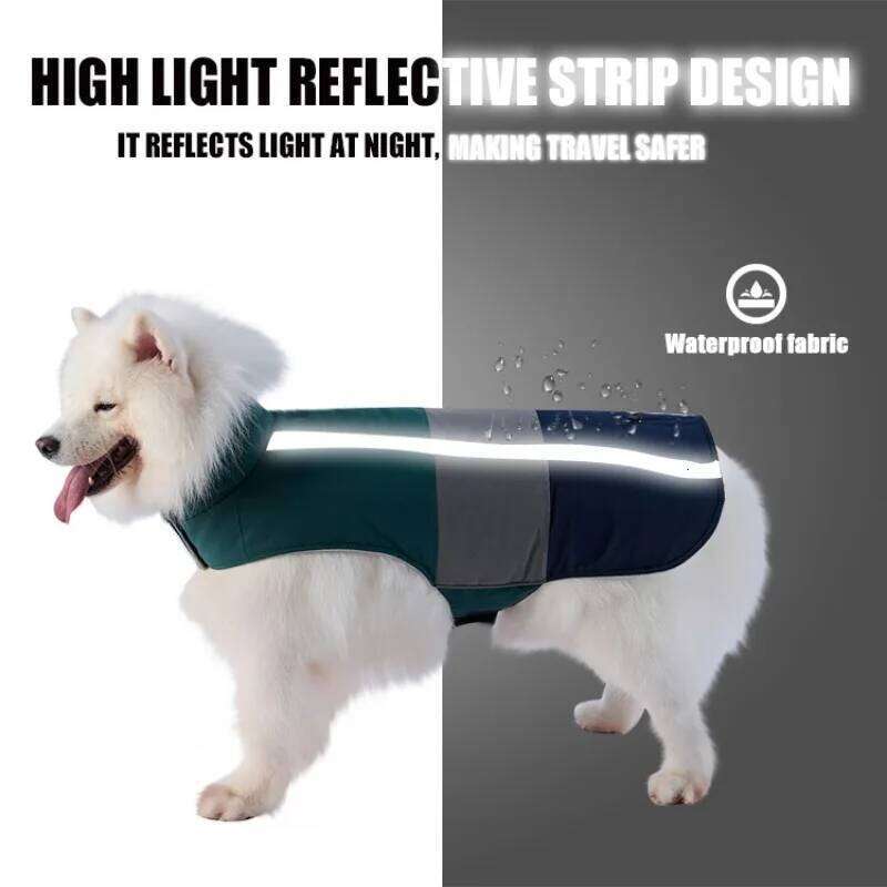 Winter Warm Dog Coat Large Dogs, Thicken Cold Weather Jacket for Golden Retriever,Samoyed, Border Collie and Medium Big Dogs XJ260127