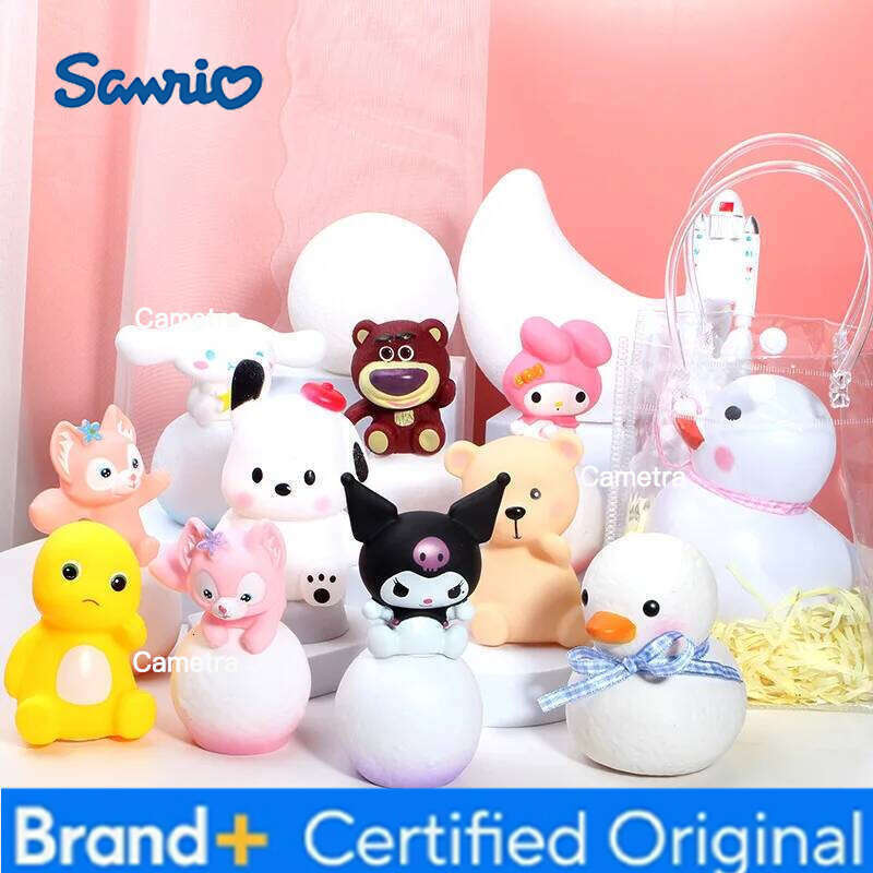 Sanrio Anime Hello Kitty Kuromi Cinnamoroll Night Light Melody Glowing Toy Bedside Lamp Kawaii Cute Kid Birthday Gifts H260128