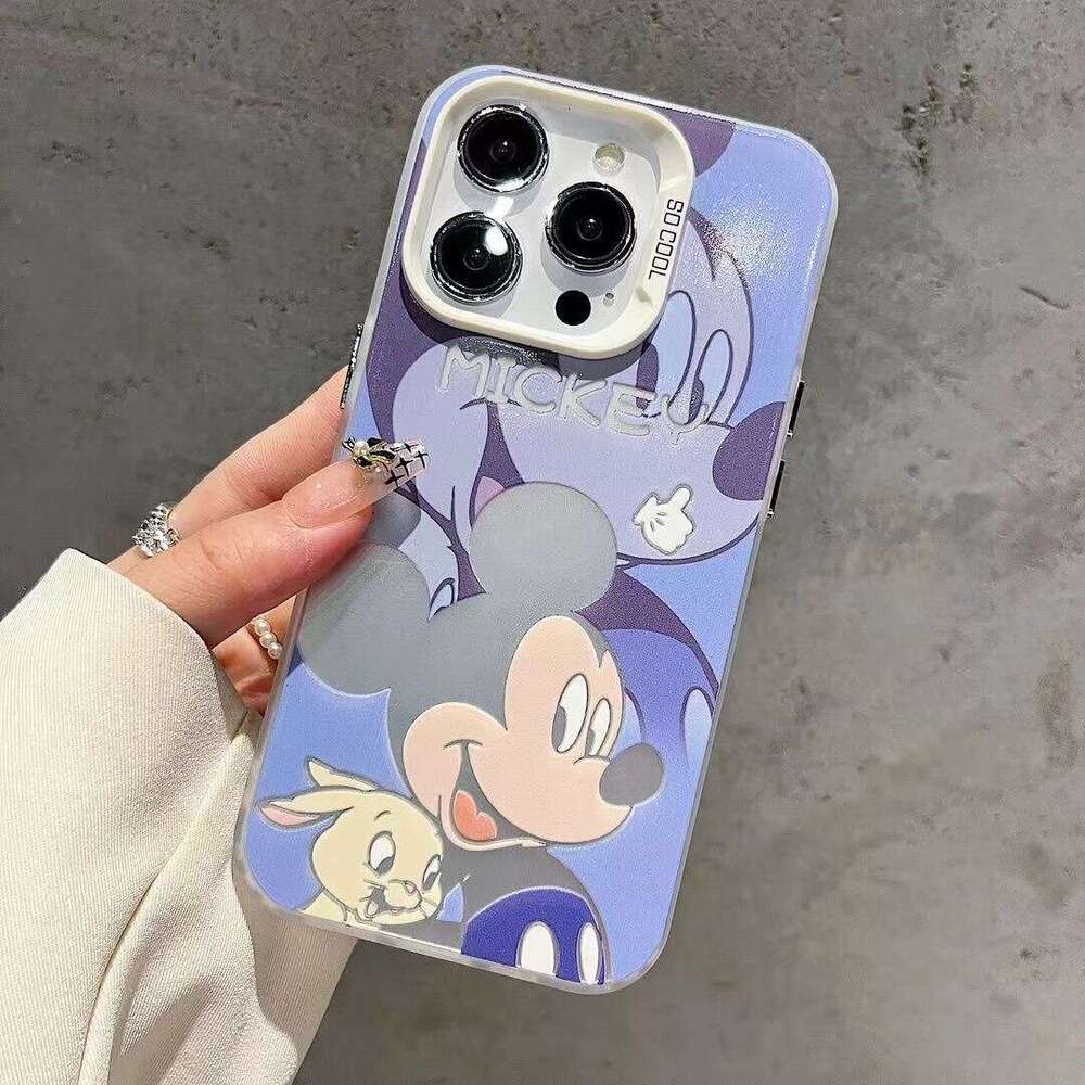 Cute Mickey Minnie Compatible with Apple 17 Pro Max New Phone Case iPhone 16 Creative 15 Couple 14 13 S260128