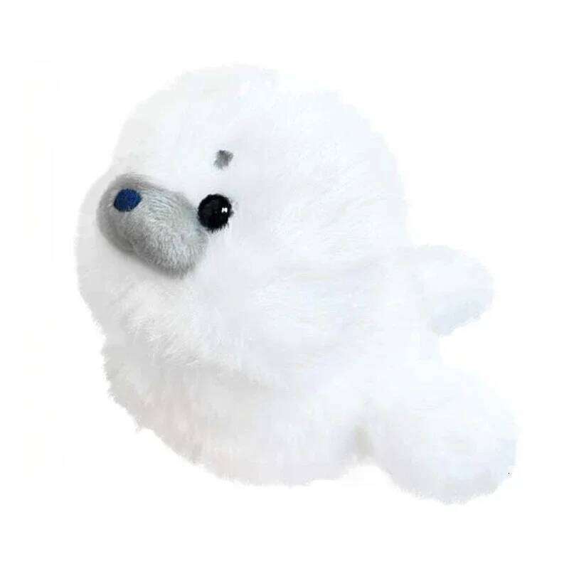 Kawaii Sea Family Plush Toys Soft Fluffy Seal Doll Cute Shark Desktop Pets Plushie Walrus Office Companion Lovely Children Gift Y260128