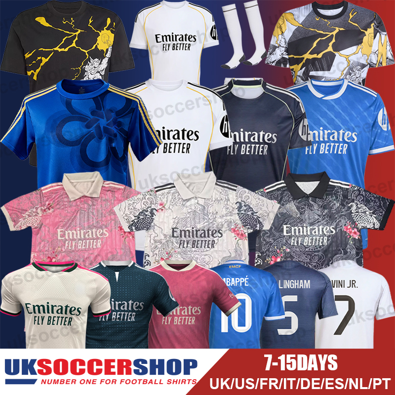 Real Madrrid Football Jerseys 25 26 Soccer Jerseys 26 27 Retro Football Shirts Tops Kits MBAPPE ENDRICK BELLINGHAM VINI JR MASTANTUONO GONZALO Men Kids Women 3XL 4XL