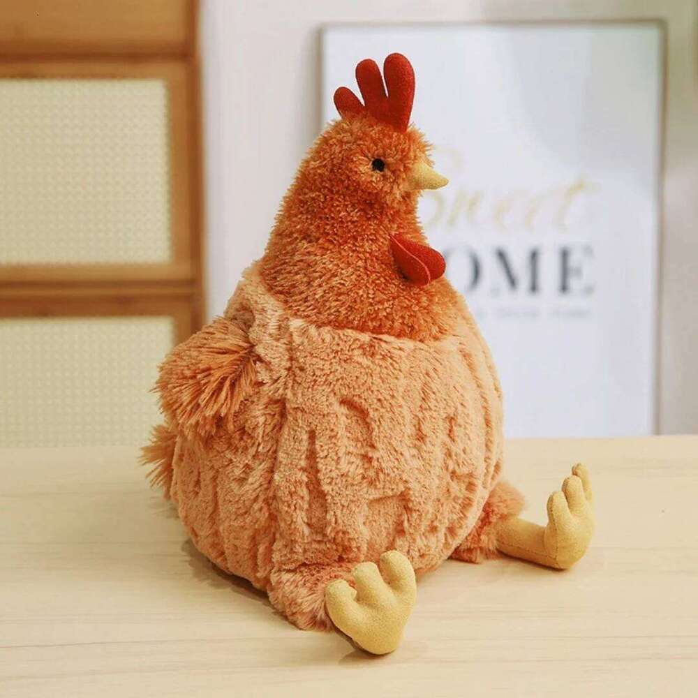 Cecil Chicken Simulation Hen Funny Doll Kids Plush Toys Birthday Gift Creative Pillows Y260128