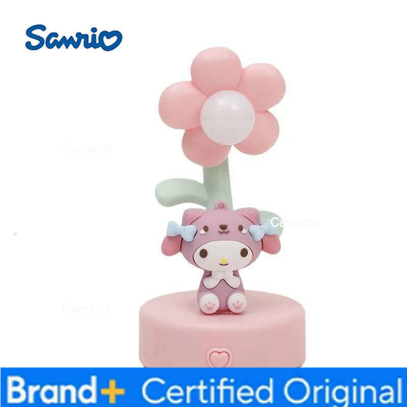 Sanrio Kuromi Kawaii Cartoon Night Light My Melody Hello Kitty Diy Desktop Lamp Creative Decorative Anime Peripherals Gift Toy H260128
