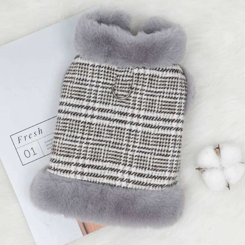 Super Warm Winter Pet Cat Dog Jacket Vest Clothes for Cats Puppy Soft Kitten Coat with Fur Collar chats Clothing ropa para gatos XJ260127