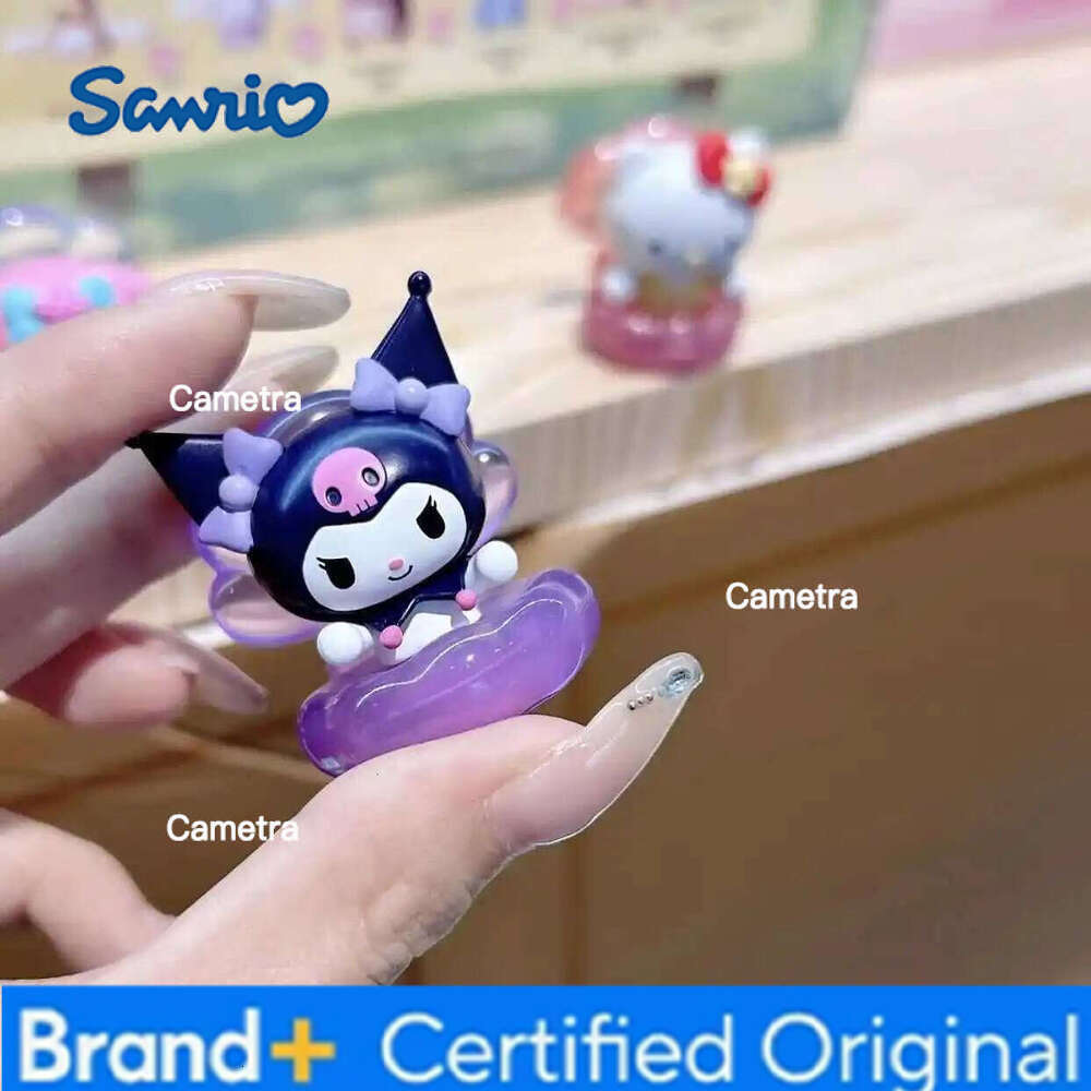 Sanrio Characters Pearl Shell Series Mini Blind Box Anime Doll Kitty Kuromi Cinnamoroll Trendy Play Ornament Children Gifts H260128
