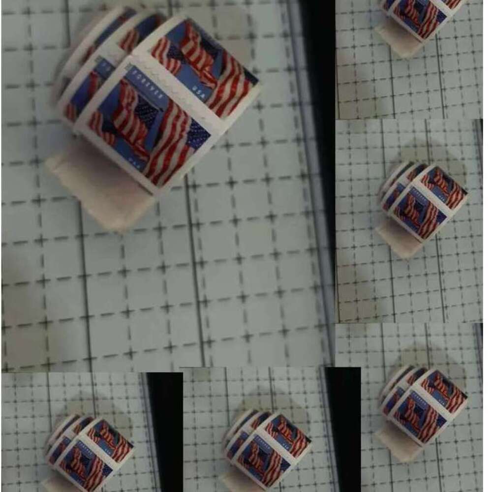 Wholesale 2017-2025 USPS flag stickers for shipping envelopes, postcards, invitation letters, express delivery